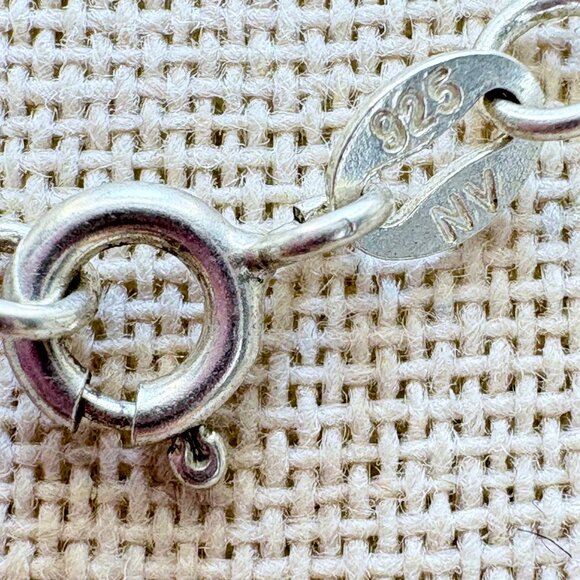 Sterling Silver 925 Rainbow Quartz Prong Set Pendant Necklace Size 19" Length - Picture 6 of 12